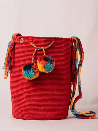 Mochila Dos Borlas Normal