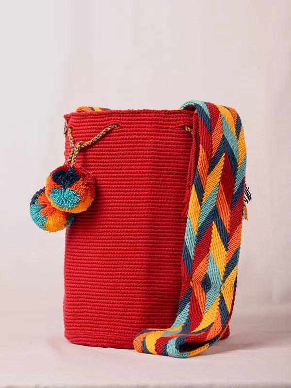 Mochila Dos Borlas Normal