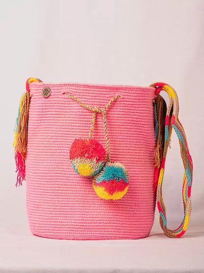 Mochila Dos Borlas Normal