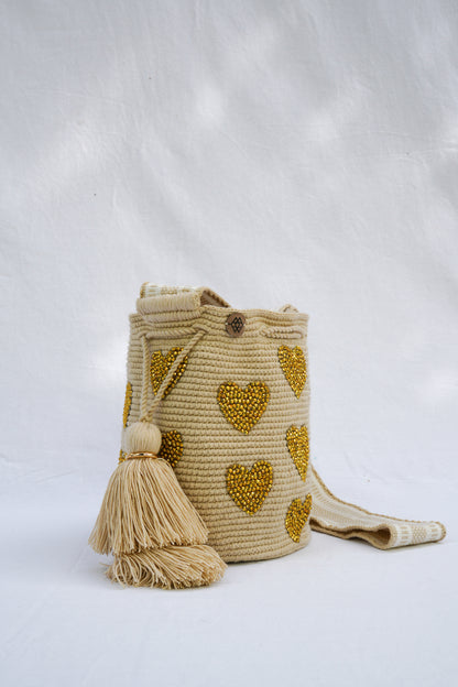 Mochila Corazón Pedrería Mediana