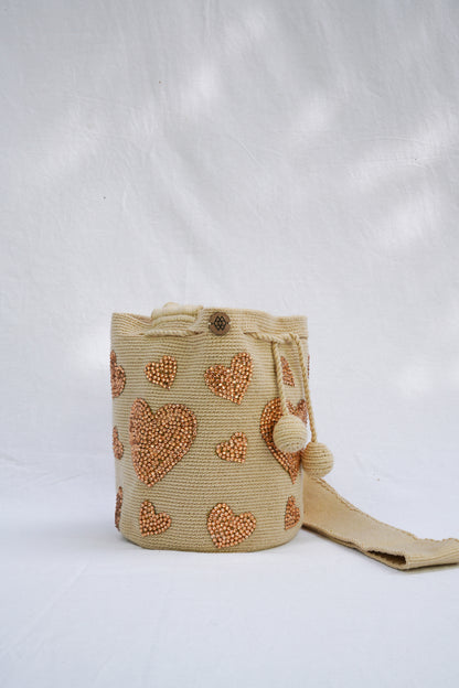 Mochila Corazón Pedrería Mediana