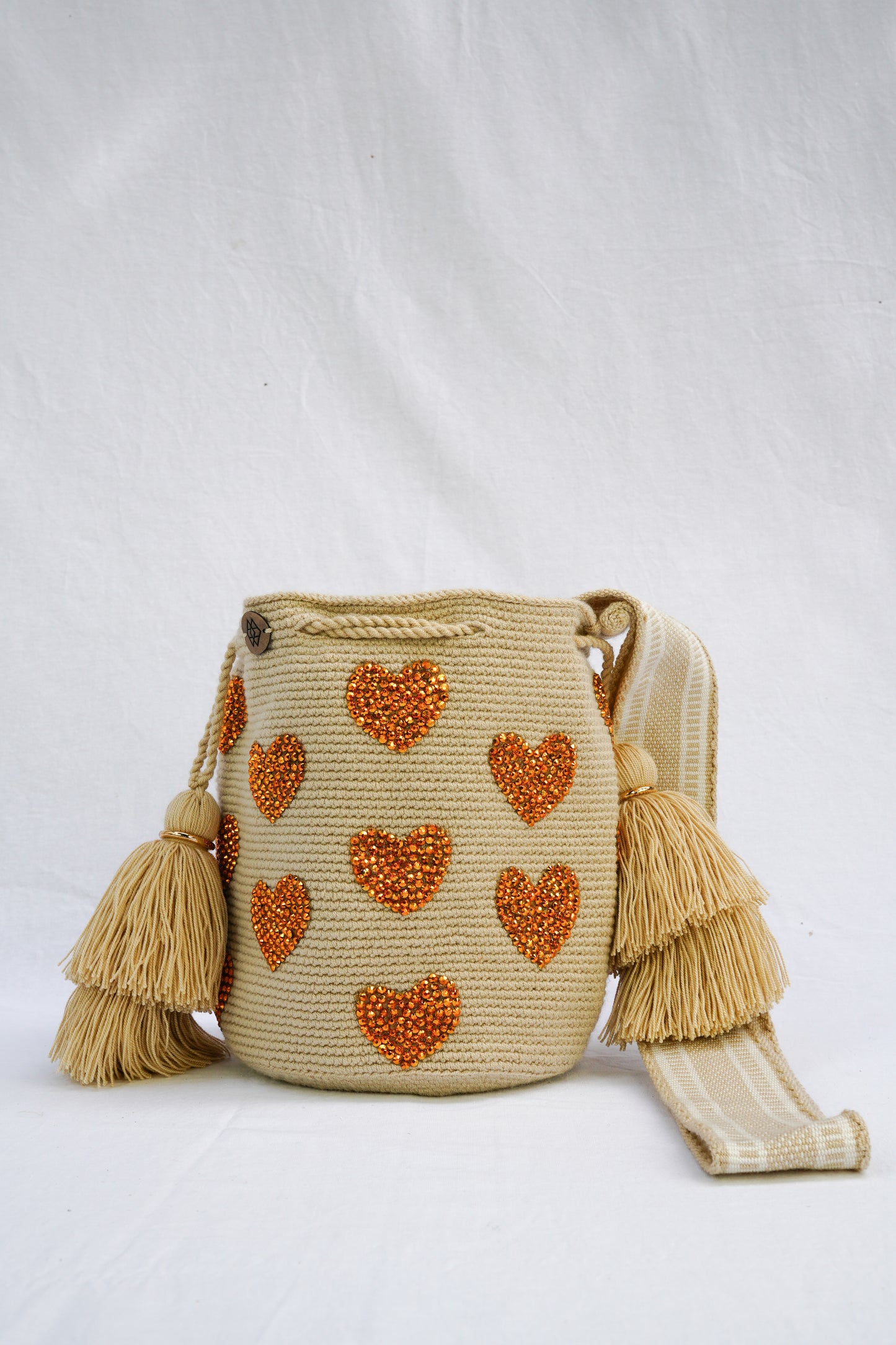 Mochila Corazón Pedrería Mediana