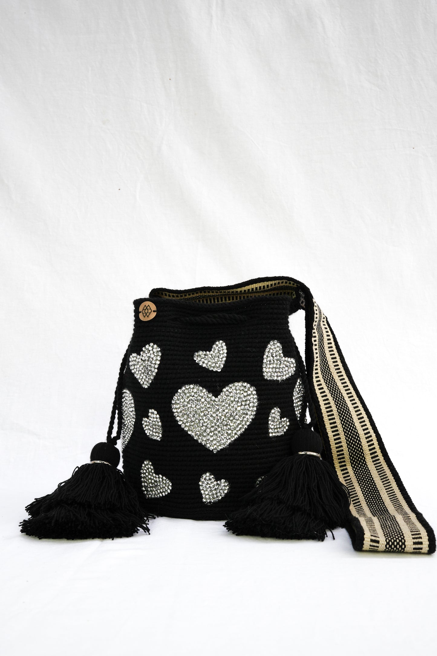 Mochila Corazón Pedrería Mediana