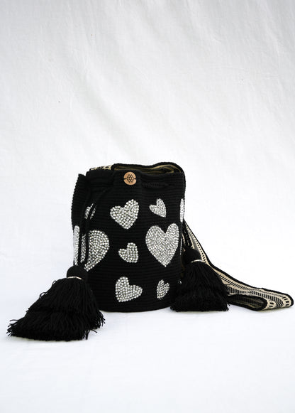 Mochila Corazón Pedrería Mediana