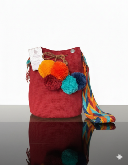 Mochila Cinco Borlas