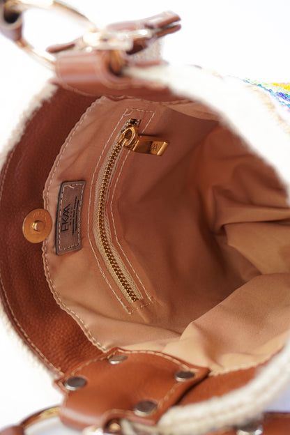 Mochilas Arhuacas Recamada Con Cuero