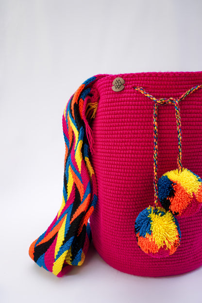 Mochila Dos Borlas Normal