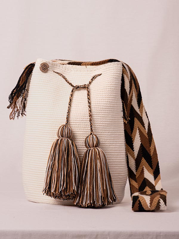 MOCHILA UNICOLOR NORMAL BLANCO H-GT-DE 28 CM X 30 CM APROXIMADAMENTE