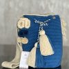 MOCHILA FLOR AZUL JEAN BG