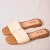 SANDALIAS PLANAS BLANCO HUESO
