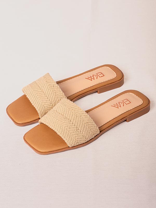 SANDALIAS PLANAS BEIGE