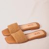 SANDALIAS PLANAS CAQUI