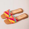 SANDALIAS PLANAS COMBINACION VIVO 1