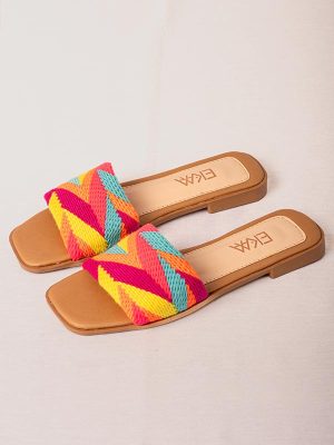 SANDALIAS PLANAS COMBINACION VIVO 1