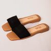 SANDALIAS PLANAS NEGRAS