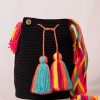 MOCHILA UNICOLOR NEGRA CVT-DE 28 CM X 30 CM APROXIMADAMENTE