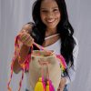 MOCHILA UNICOLOR MEDIANA beige vivo-DE 20 CM X 25 CM APROXIMADAMENTE
