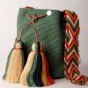 MOCHILA UNICOLOR MEDIANA olivo gley-DE 20 CM X 25 CM APROXIMADAMENTE