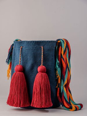 MOCHILA UNICOLOR NORMAL COMBI JEAN-DE 28 CM X 30 CM APROXIMADAMENTE