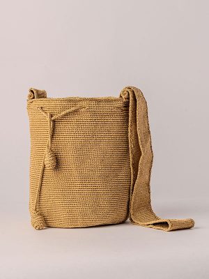 MOCHILA HILOS BRILLANTES Kaki-DE 20 CM X 25 CM APROXIMADAMENTE
